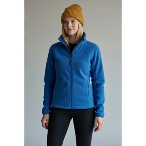 Columbia Titanium Womens Large Interchange Blue Fleece Full Zip Jacket